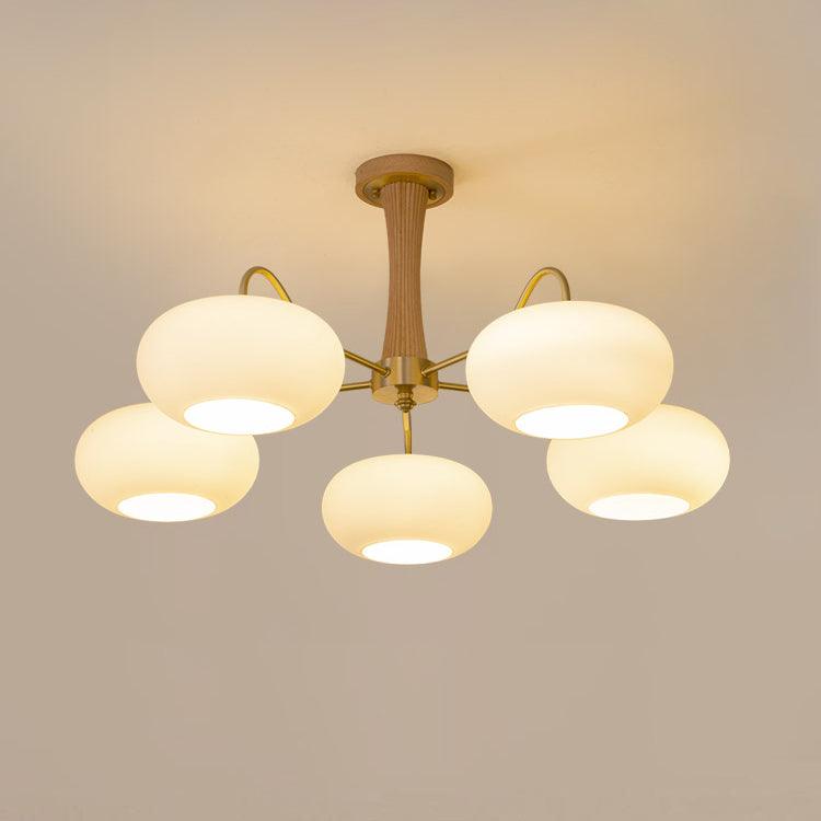 mid-century-modern-brass-and-wooden-persimmon-chandelier-glass-pendant-light