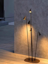 Bellflower Aluminum Outdoor Floor Lamp Waterproof LED Pathway Pedestal Light