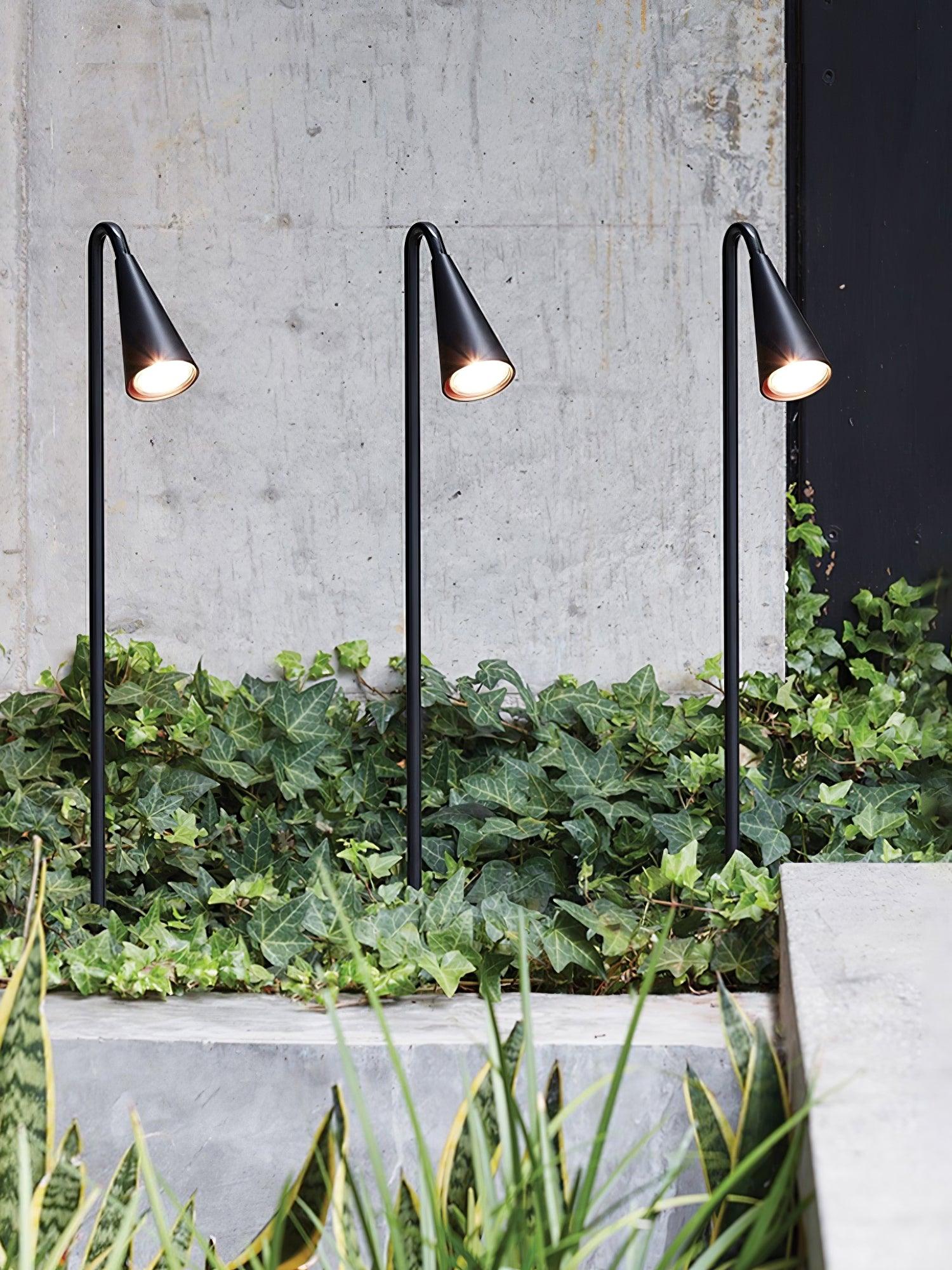 Bellflower Aluminum Outdoor Floor Lamp Waterproof LED Pathway Pedestal Light