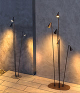 Bellflower Aluminum Outdoor Floor Lamp Waterproof LED Pathway Pedestal Light