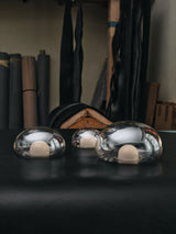 Modern Bubbles Glass LED Floor Lamp with Iridescent Spheres and Vertical Standing Design