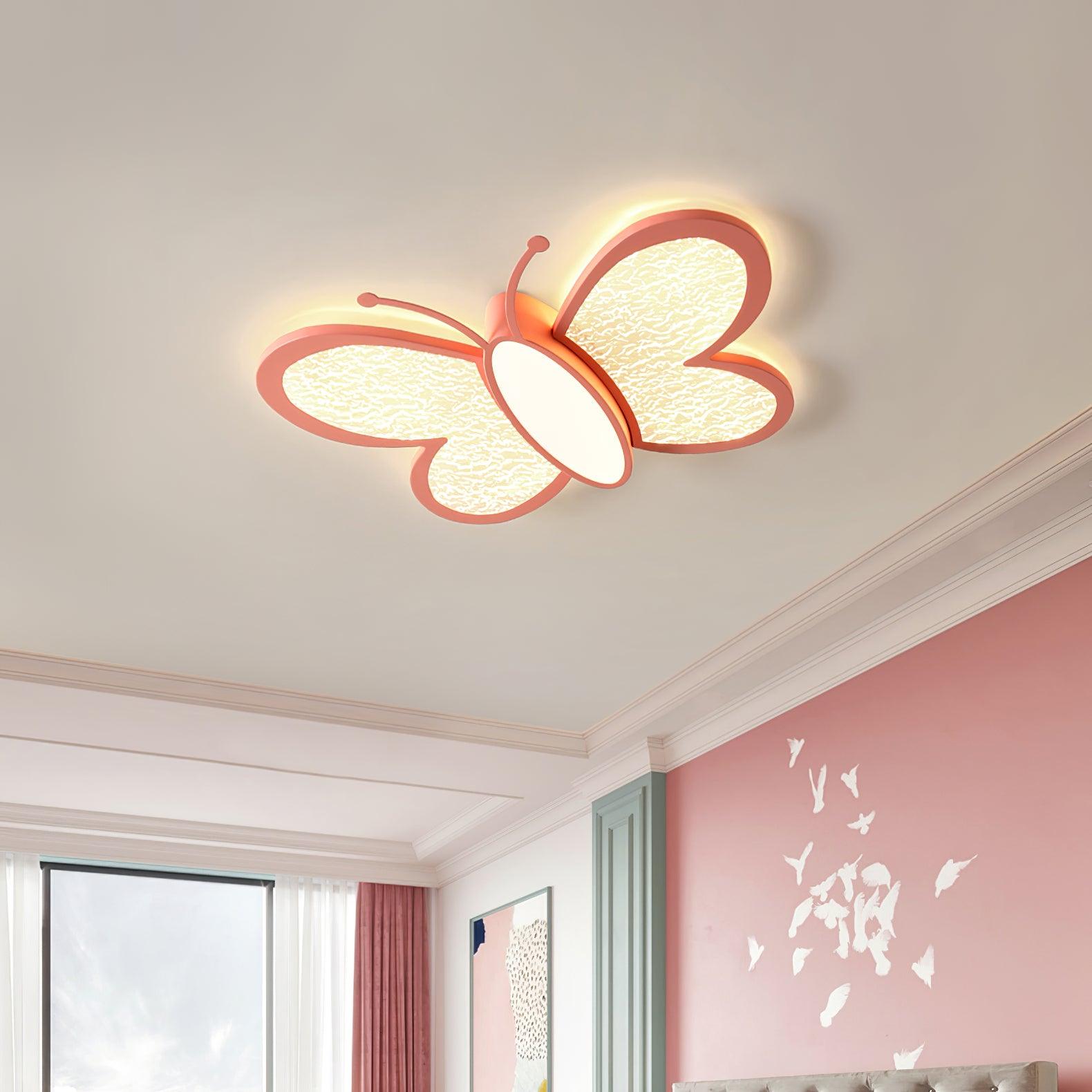 Modern Butterfly LED Ceiling Light for Kids Bedroom and Nursery Lighting