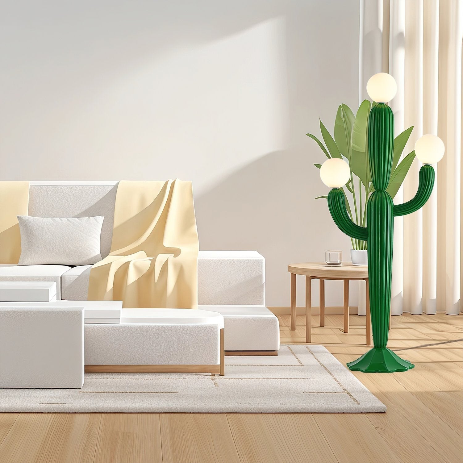modern-green-cactus-sculptural-floor-lamp-with-frosted-glass-globe-shade