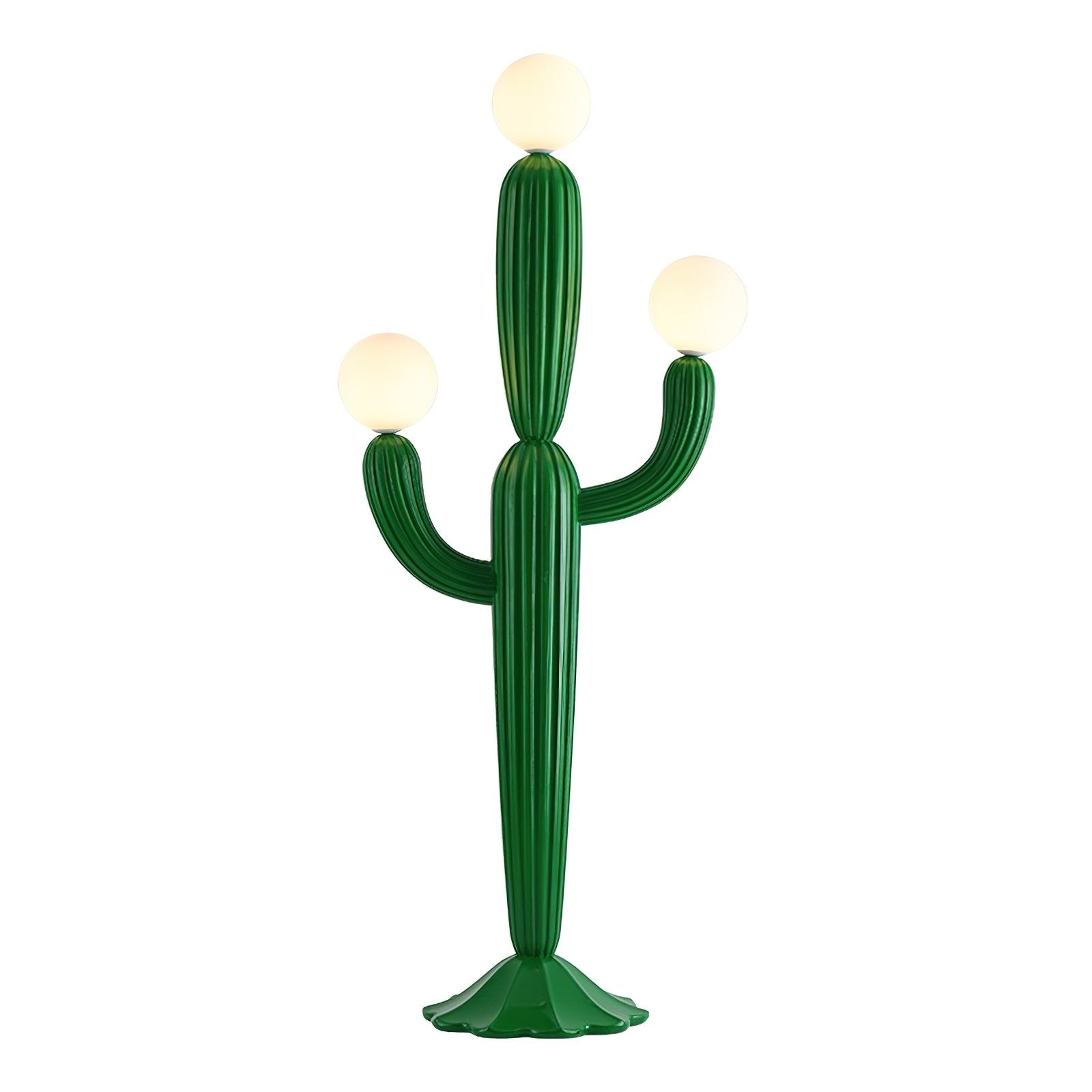 modern-green-cactus-sculptural-floor-lamp-with-frosted-glass-globe-shade