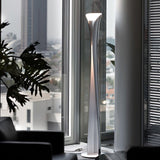 Modern Sculptural Aluminum Torchiere Floor Lamp for Indirect Lighting