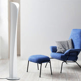 Modern Sculptural Aluminum Torchiere Floor Lamp for Indirect Lighting