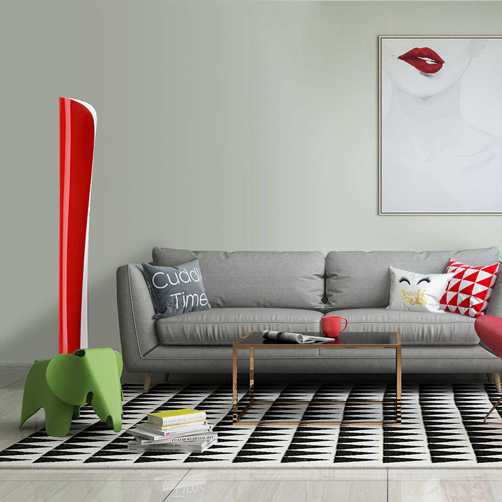 Modern Sculptural Aluminum Torchiere Floor Lamp for Indirect Lighting