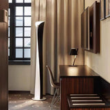 Modern Sculptural Aluminum Torchiere Floor Lamp for Indirect Lighting