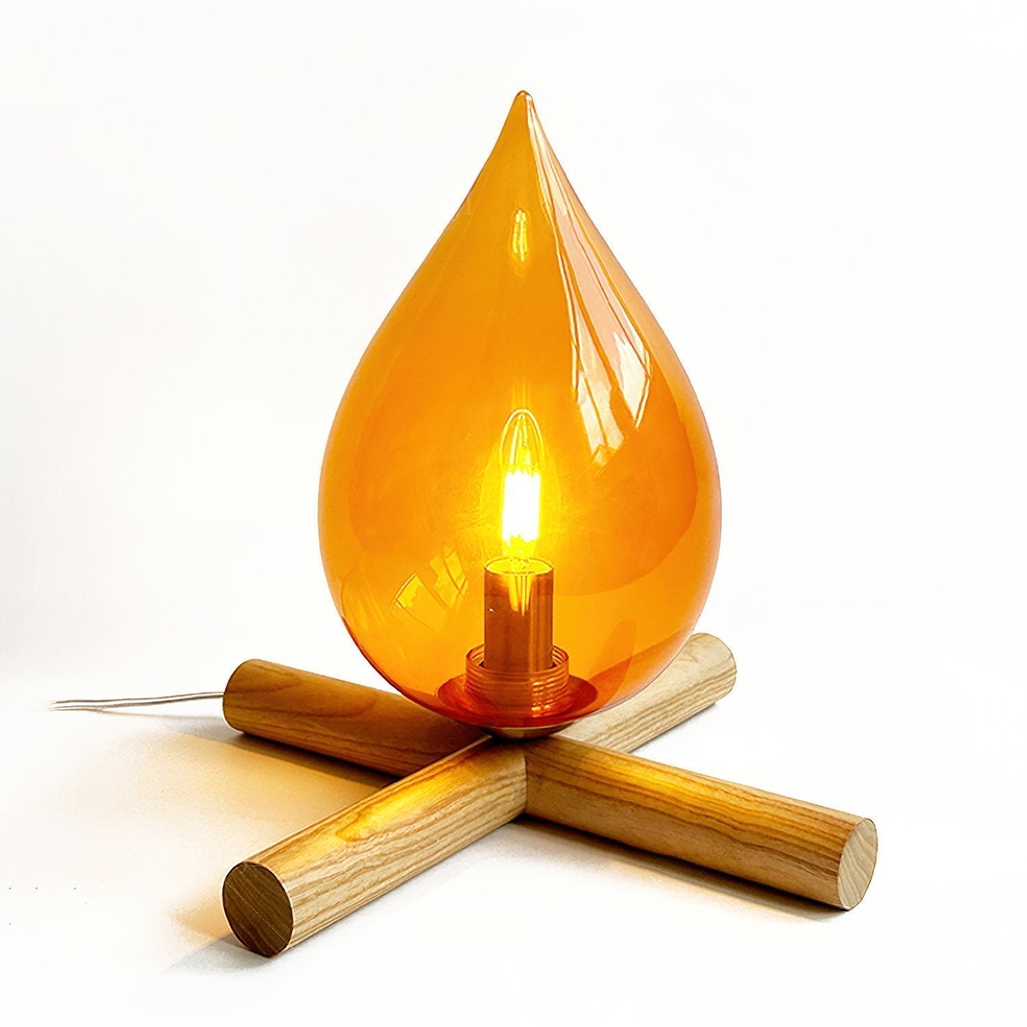 mid-century-campfire-table-lamp-with-orange-glass-shade-and-natural-wood-base