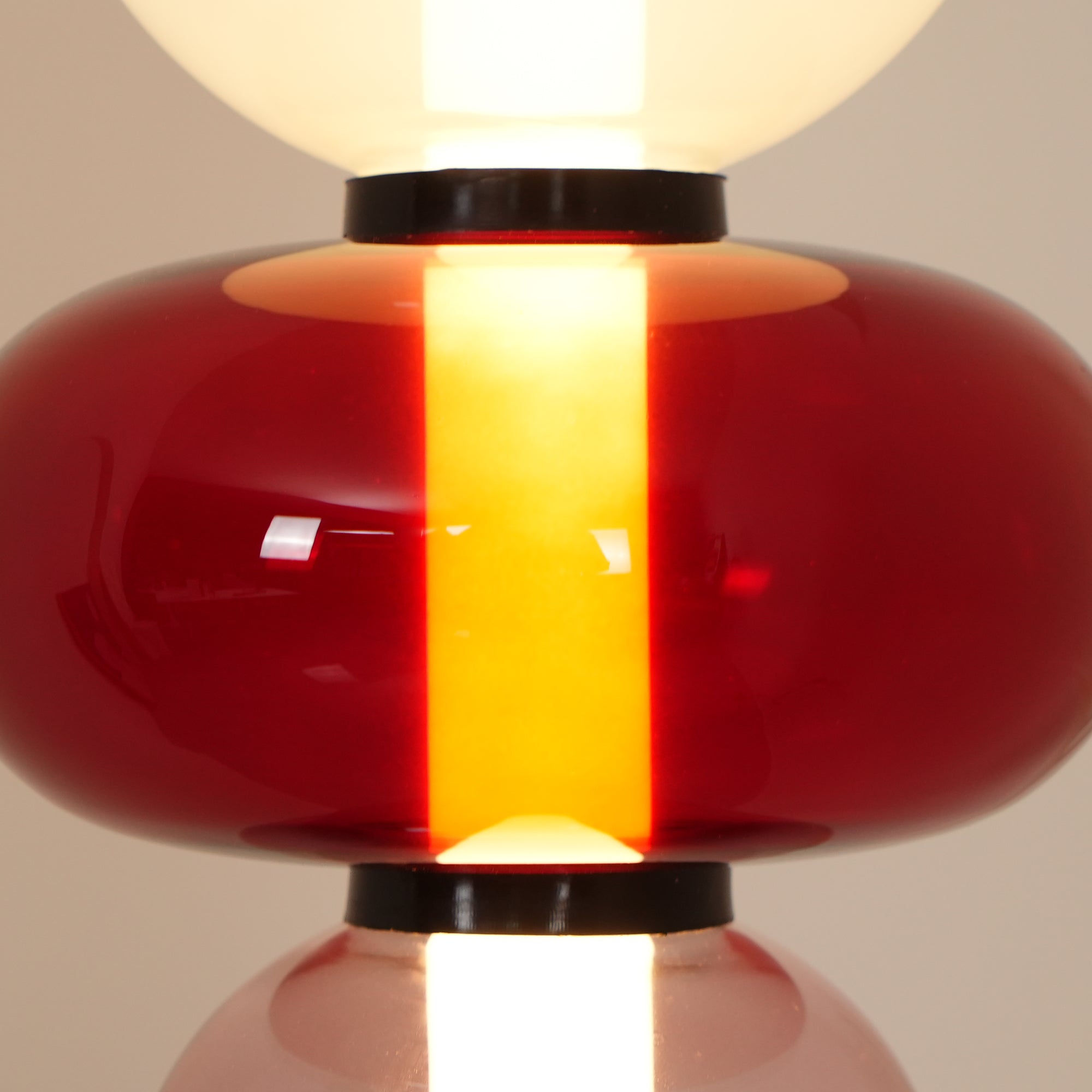 Modern Hand Blown Crystal Pebbles Floor Lamp Integrated LED Artistic Glass Lighting
