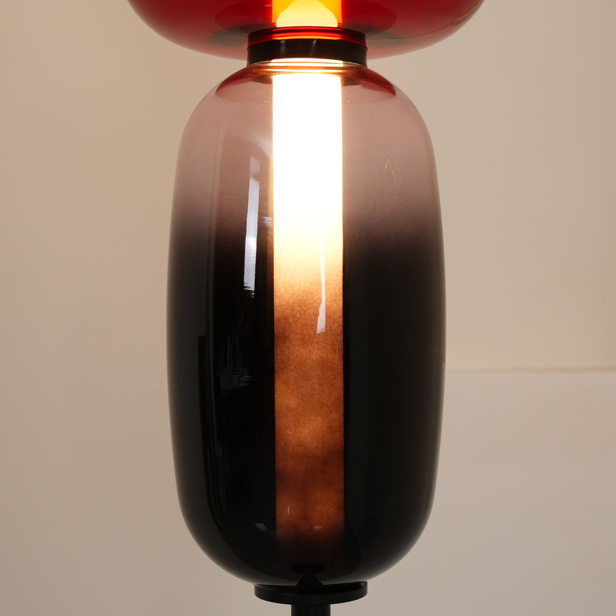 Modern Hand Blown Crystal Pebbles Floor Lamp Integrated LED Artistic Glass Lighting