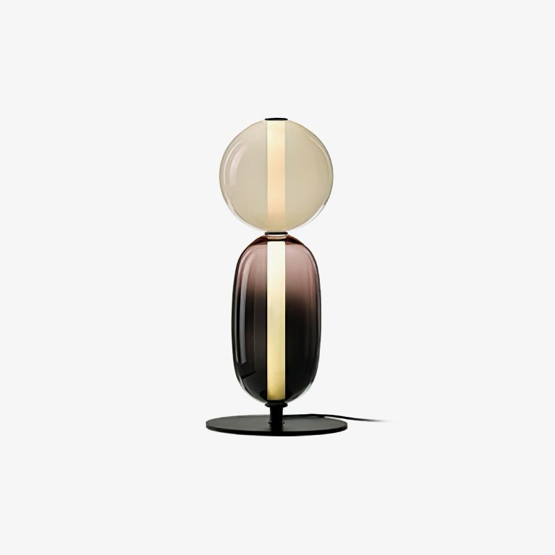 Modern Colorful Candied Glass Pebbles LED Table Lamp for Artful Interior Lighting