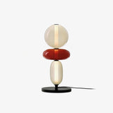 Modern Colorful Candied Glass Pebbles LED Table Lamp for Artful Interior Lighting