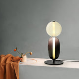 Modern Colorful Candied Glass Pebbles LED Table Lamp for Artful Interior Lighting