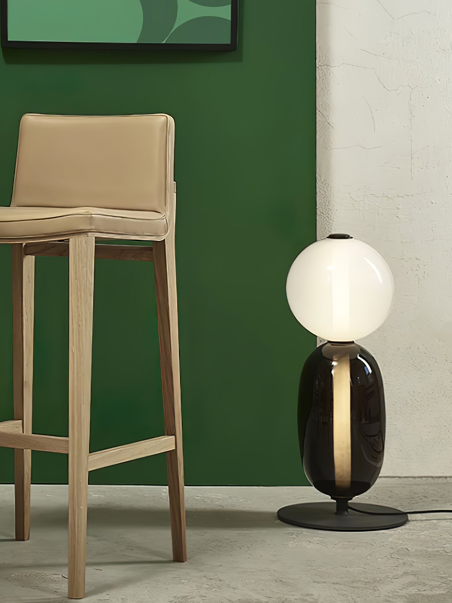 Modern Colorful Candied Glass Pebbles LED Table Lamp for Artful Interior Lighting