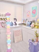 Modern Candy Glass Sphere Floor Lamp with Elegant Marble Base for Ambient Lighting