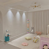 Modern Candy Glass Sphere Floor Lamp with Elegant Marble Base for Ambient Lighting