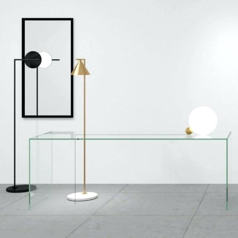 Minimalist Torchiere Floor Lamp with Rotating Cone Shade and Solid Marble Base