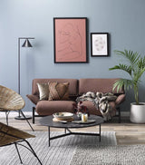 Minimalist Torchiere Floor Lamp with Rotating Cone Shade and Solid Marble Base
