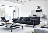 Minimalist Torchiere Floor Lamp with Rotating Cone Shade and Solid Marble Base