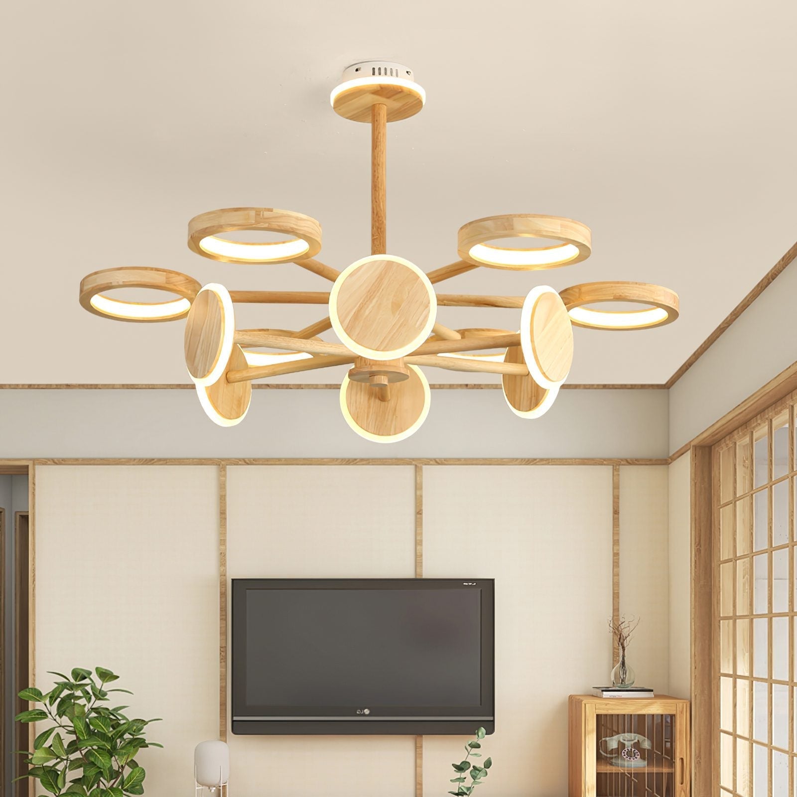 modern-natural-rubber-wood-log-chandelier-with-integrated-three-color-led-light