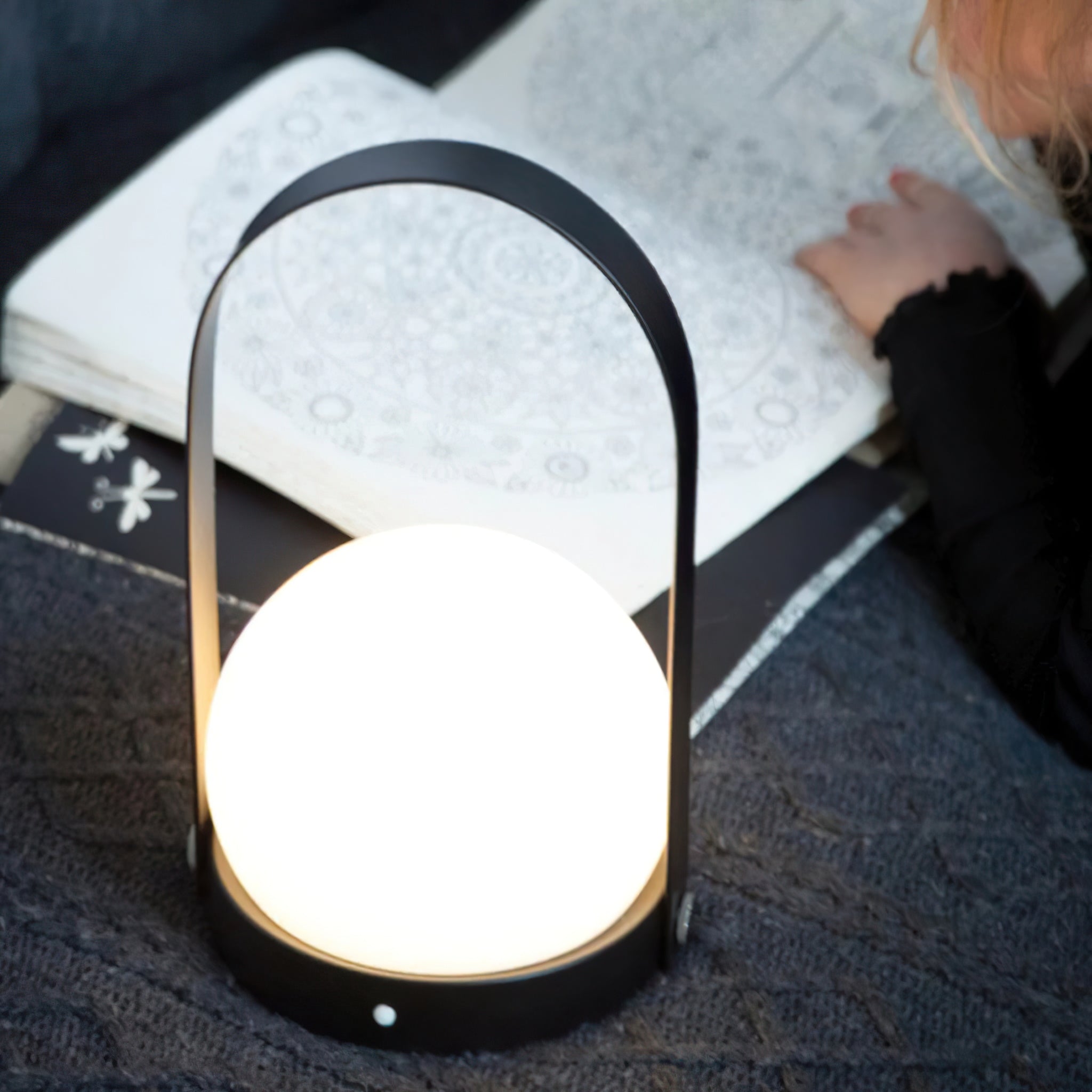 Carrie Portable Rechargeable LED Table Lamp with Built in Battery and Touch Control