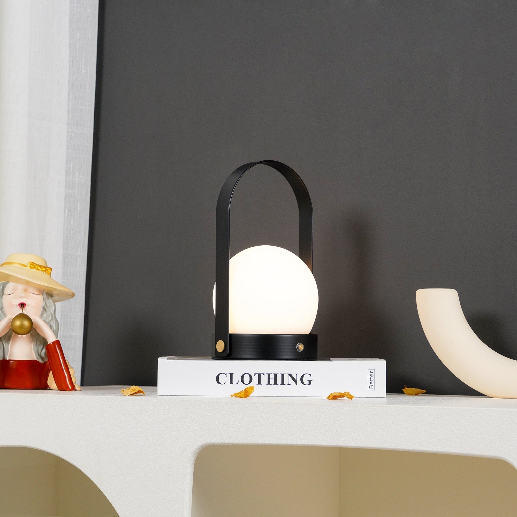 Carrie Portable Rechargeable LED Table Lamp with Built in Battery and Touch Control