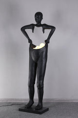 modern-figurine-artistic-floor-lamp-large-black-sculpture-light-with-glass-shade