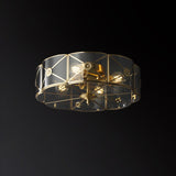 vintage-industrial-carved-brass-flush-mount-ceiling-lamp-with-glass-shade