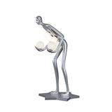 Modern Celestial Guardian Sculpture Floor Lamp Tall Artistic Standing Figurative Light