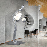 Modern Celestial Guardian Sculpture Floor Lamp Tall Artistic Standing Figurative Light