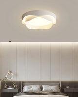 Cenia Modern Circular LED Ceiling Light White Matte Finish Minimalist Flush Mount Fixture