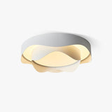 Cenia Modern Circular LED Ceiling Light White Matte Finish Minimalist Flush Mount Fixture