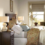 Modern Ceramic Gourd Table Lamp with Brushed Metal Base and White Cotton Shade