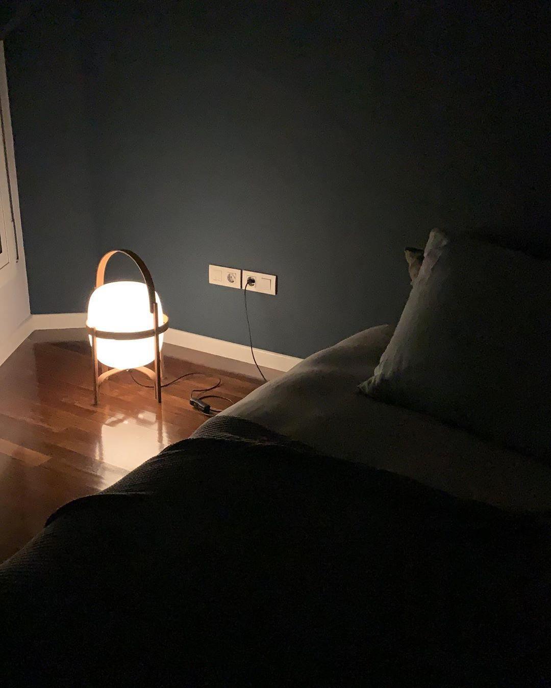 Modern Portable Glass Lantern Table Lamp with Wood Handle and Glass Shade for Ambient Lighting