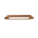 Modern Minimalist Wood and Acrylic Channel Ceiling Lamp with Integrated LED Lighting