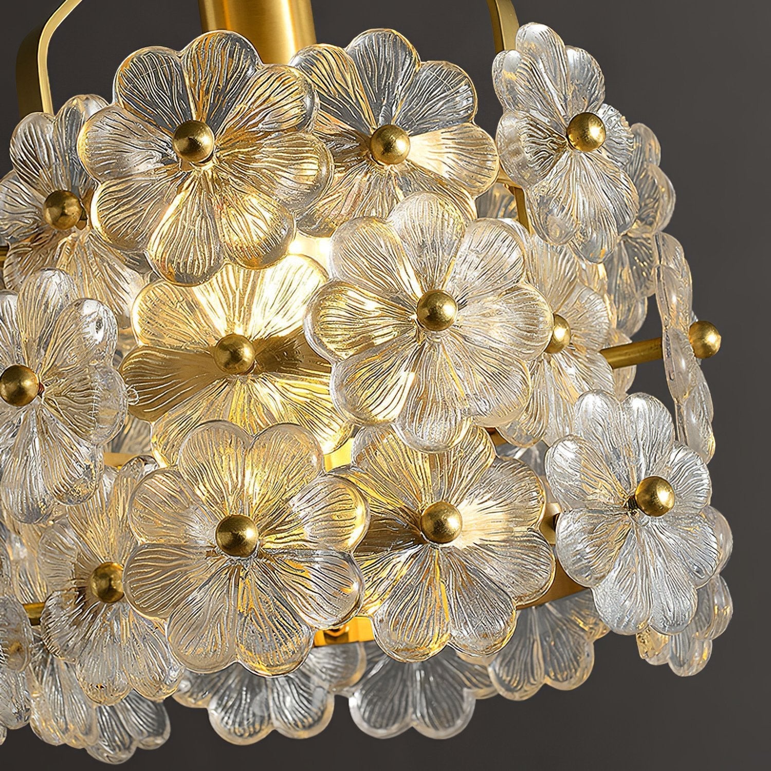 vintage-brass-and-flowered-glass-charlotte-pendant-light-fixture-for-entryway-lighting