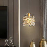 vintage-brass-and-flowered-glass-charlotte-pendant-light-fixture-for-entryway-lighting