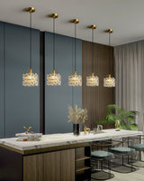 vintage-brass-and-flowered-glass-charlotte-pendant-light-fixture-for-entryway-lighting