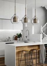 Modern Chiswick Glass Pendant Lamp for Kitchen Island and Living Room Lighting
