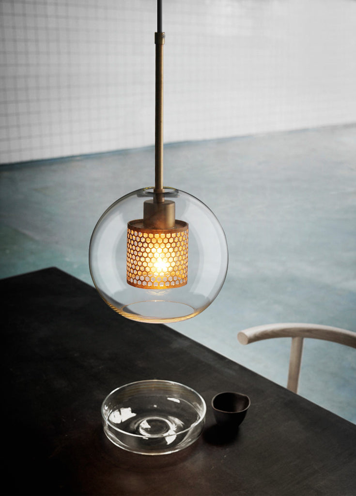 Modern Chiswick Glass Pendant Lamp for Kitchen Island and Living Room Lighting
