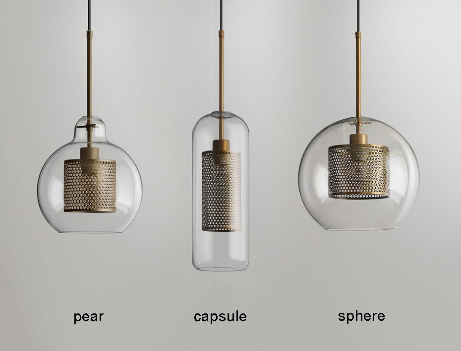 Modern Chiswick Glass Pendant Lamp for Kitchen Island and Living Room Lighting