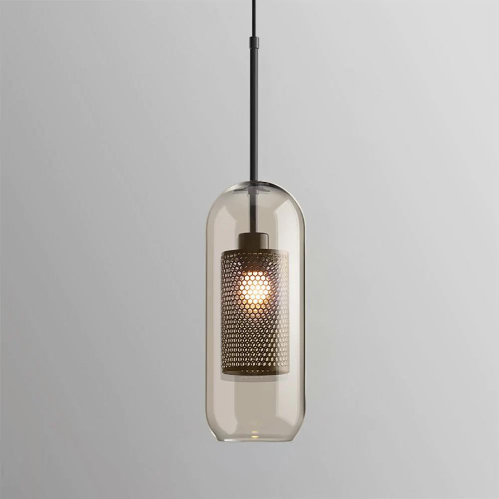 Modern Chiswick Glass Pendant Lamp for Kitchen Island and Living Room Lighting