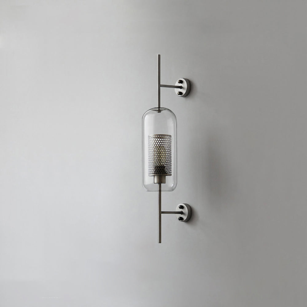 Contemporary Chiswick Glass Wall Sconce Sphere and Capsule Indoor Lighting Fixture