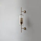 Contemporary Chiswick Glass Wall Sconce Sphere and Capsule Indoor Lighting Fixture