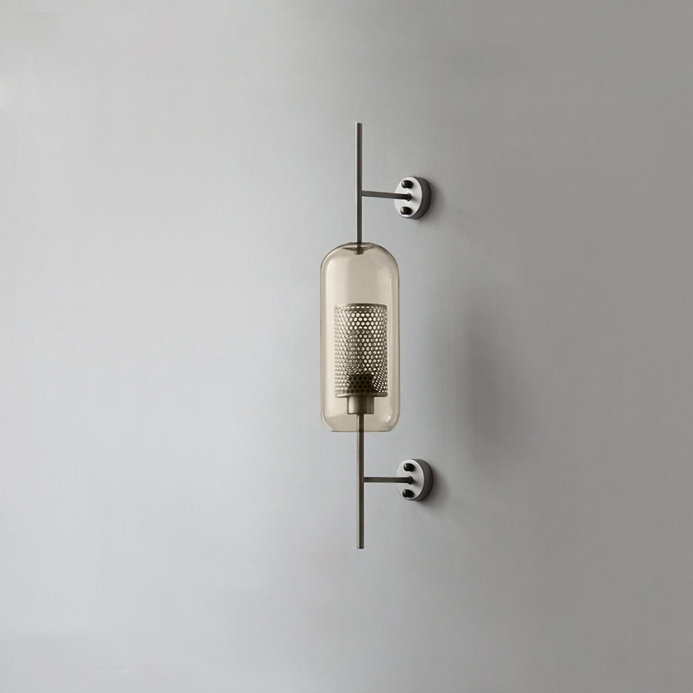 Contemporary Chiswick Glass Wall Sconce Sphere and Capsule Indoor Lighting Fixture