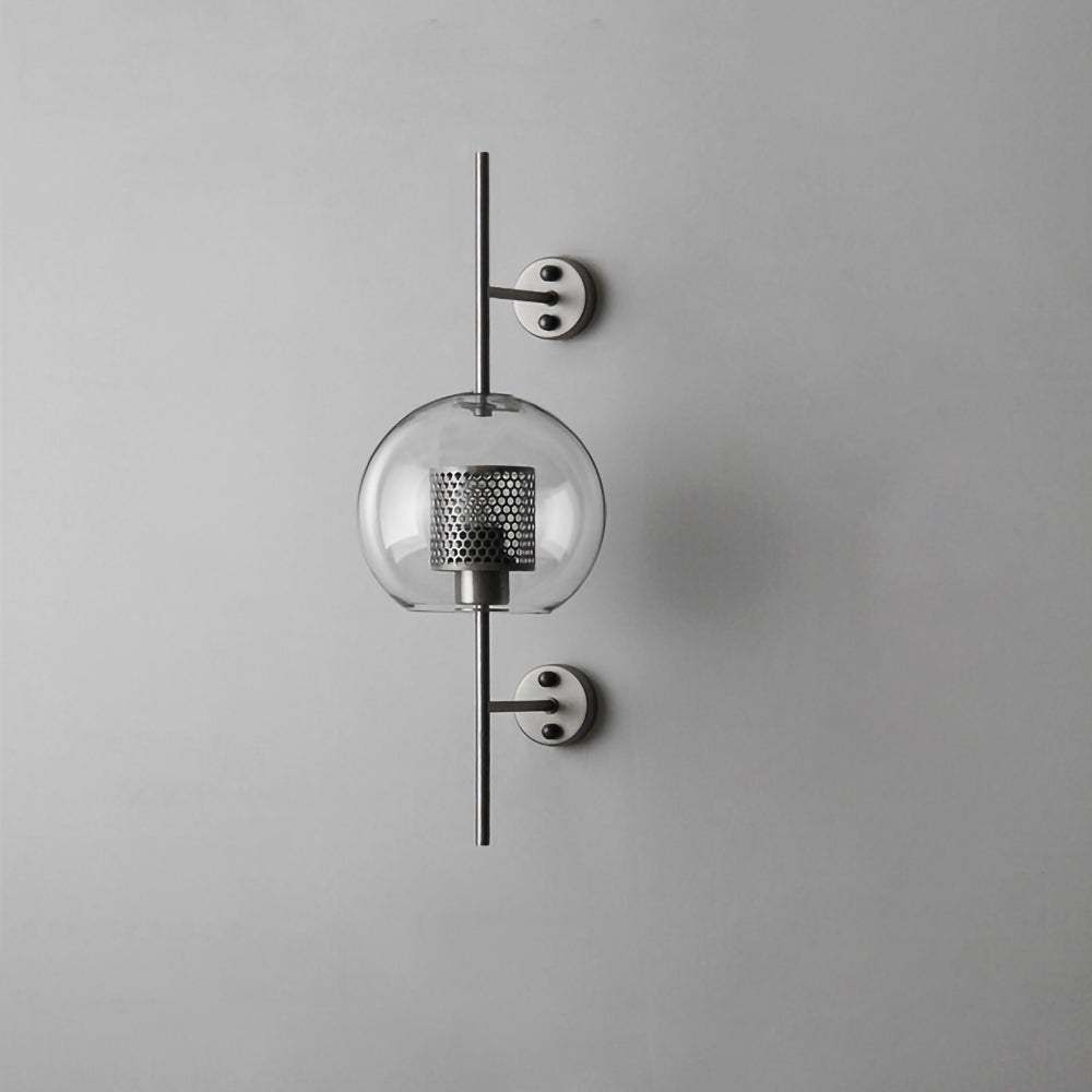 Contemporary Chiswick Glass Wall Sconce Sphere and Capsule Indoor Lighting Fixture