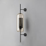 Contemporary Chiswick Glass Wall Sconce Sphere and Capsule Indoor Lighting Fixture
