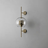 Contemporary Chiswick Glass Wall Sconce Sphere and Capsule Indoor Lighting Fixture
