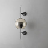 Contemporary Chiswick Glass Wall Sconce Sphere and Capsule Indoor Lighting Fixture
